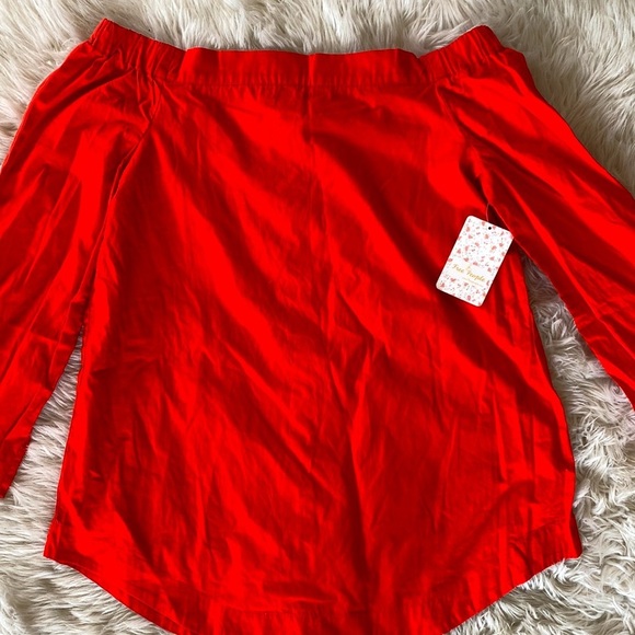 Free People Show Me Some Shoulder Off the Shoulder Cotton Blouse - Picture 7 of 11